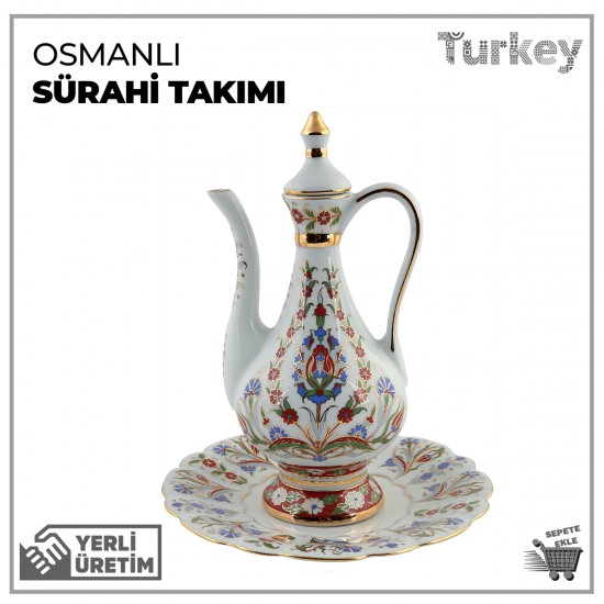 Osmanlı İki Parça Sürahi Takımı